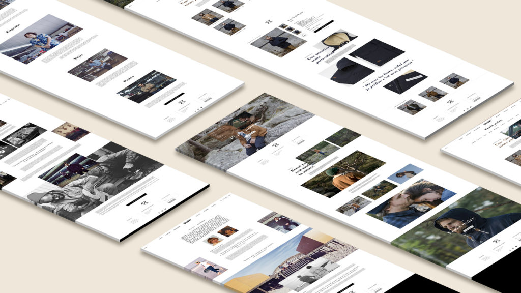 Aperçu des collections Olow sur un webdesign intuitif et moderne